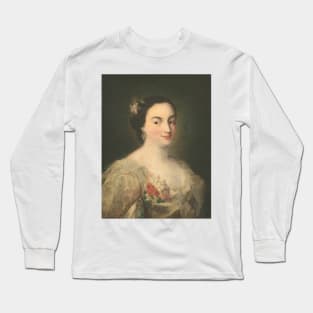 Portrait of a Young Woman by Alessandro Longhi Long Sleeve T-Shirt